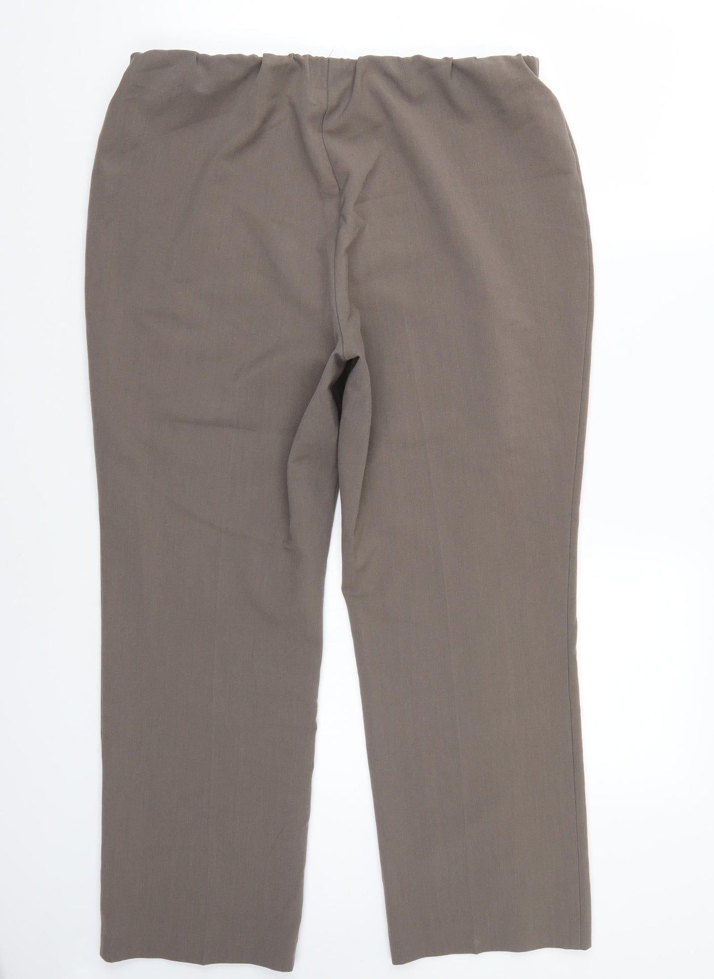 Womens UK Size 14 BM Regular Fit  Brown Trousers
