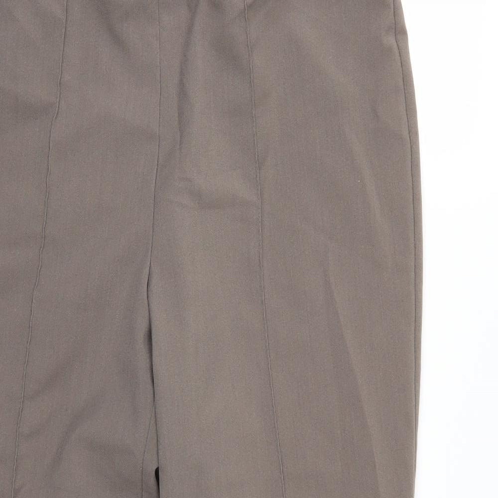 Womens UK Size 14 BM Regular Fit  Brown Trousers