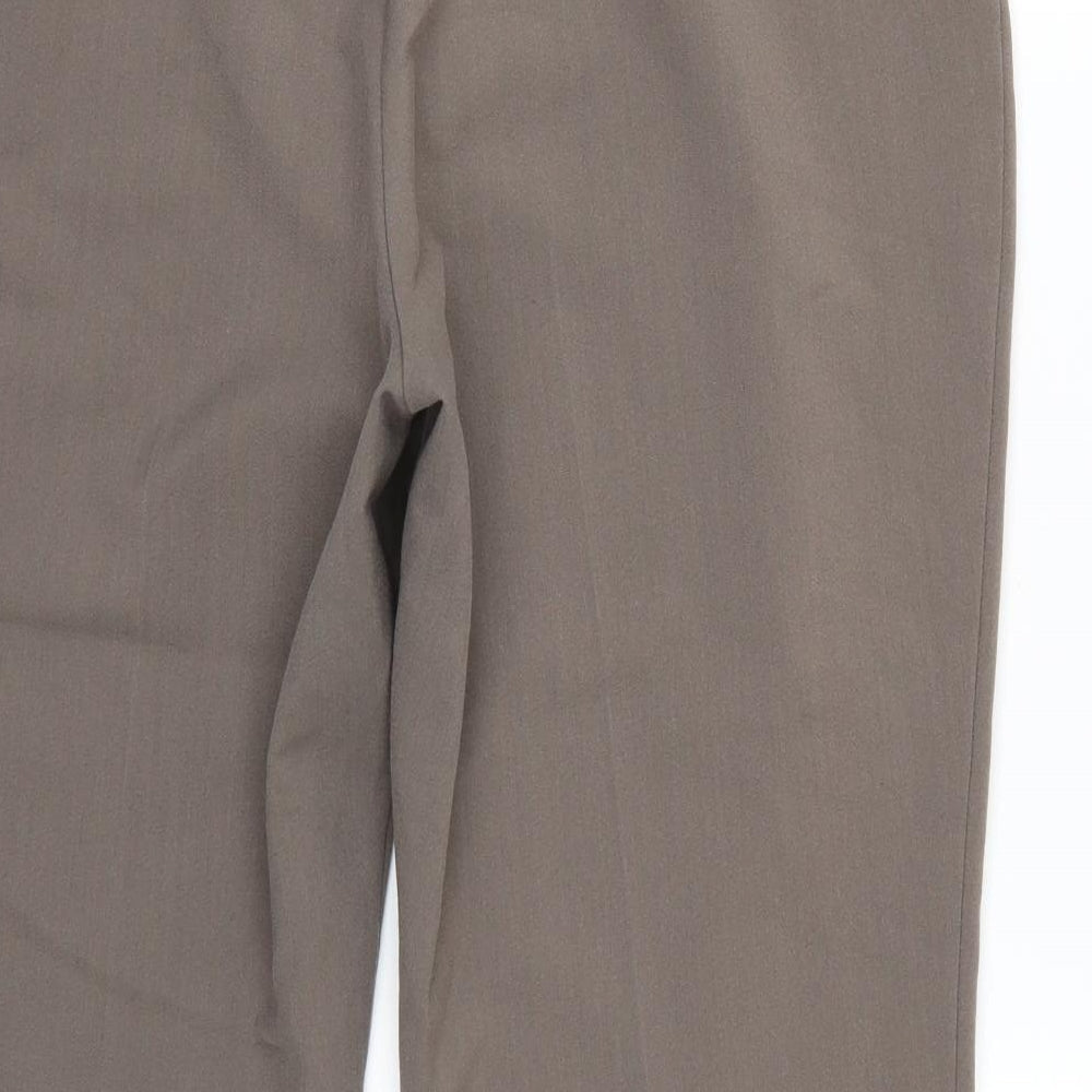 Womens UK Size 14 BM Regular Fit  Brown Trousers