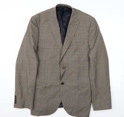 Mens UK Size 44 Marks and Spencer Regular Beige Suit Jacket