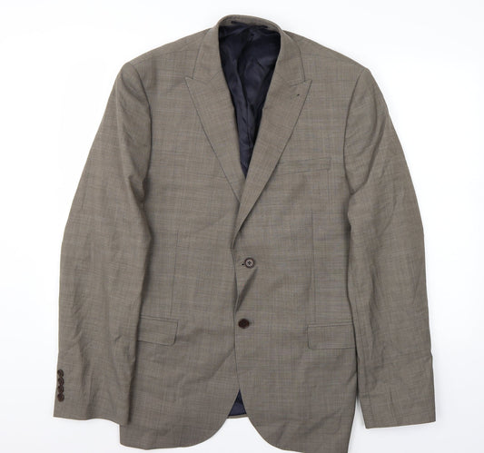 Mens UK Size 44 Marks and Spencer Regular Beige Suit Jacket