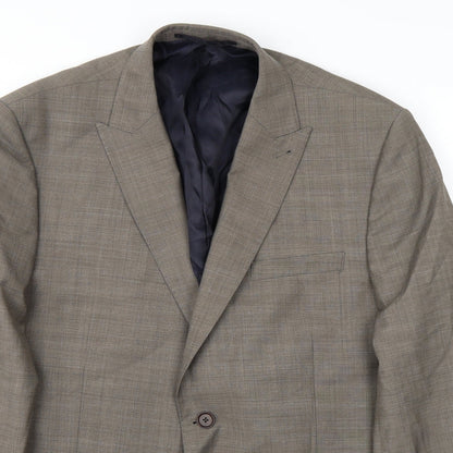 Mens UK Size 44 Marks and Spencer Regular Beige Suit Jacket