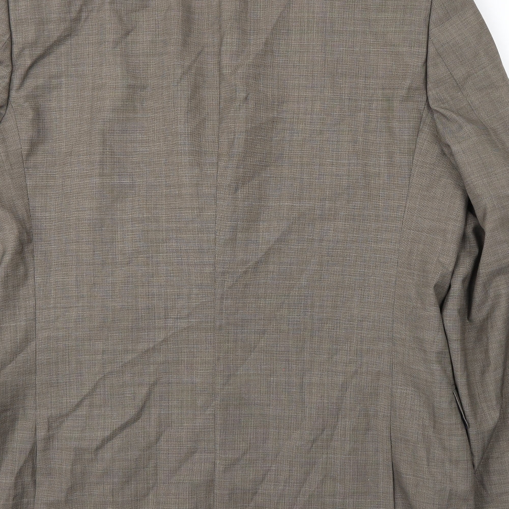 Mens UK Size 44 Marks and Spencer Regular Beige Suit Jacket
