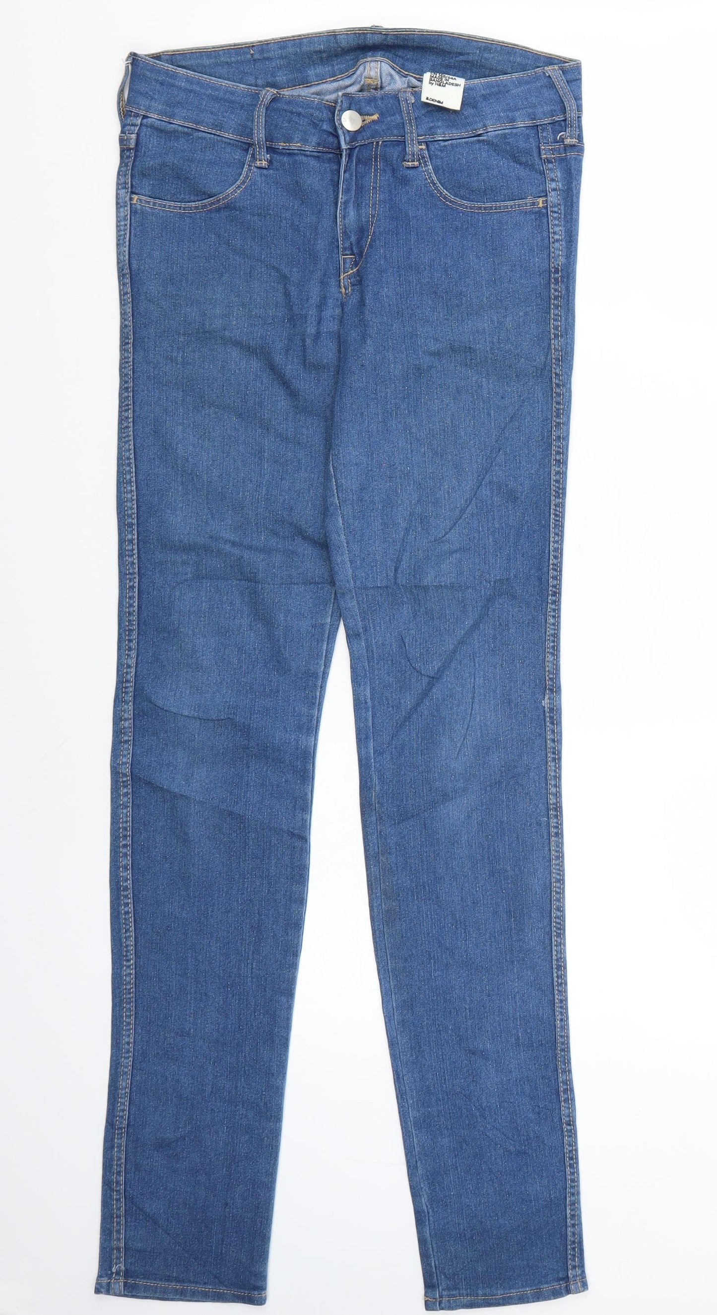 & denim Womens Blue   Straight Jeans Size 8 L32 in