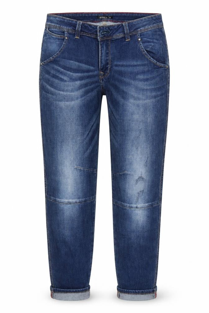 Womens UK Size 8 Diverse Regular Fit Straight Blue Jeans