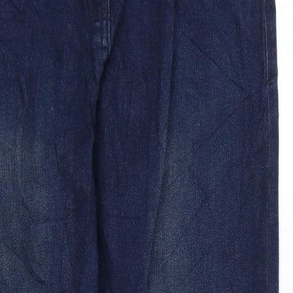 Womens UK Size 42 beloved Regular Fit Cropped Blue Jeans