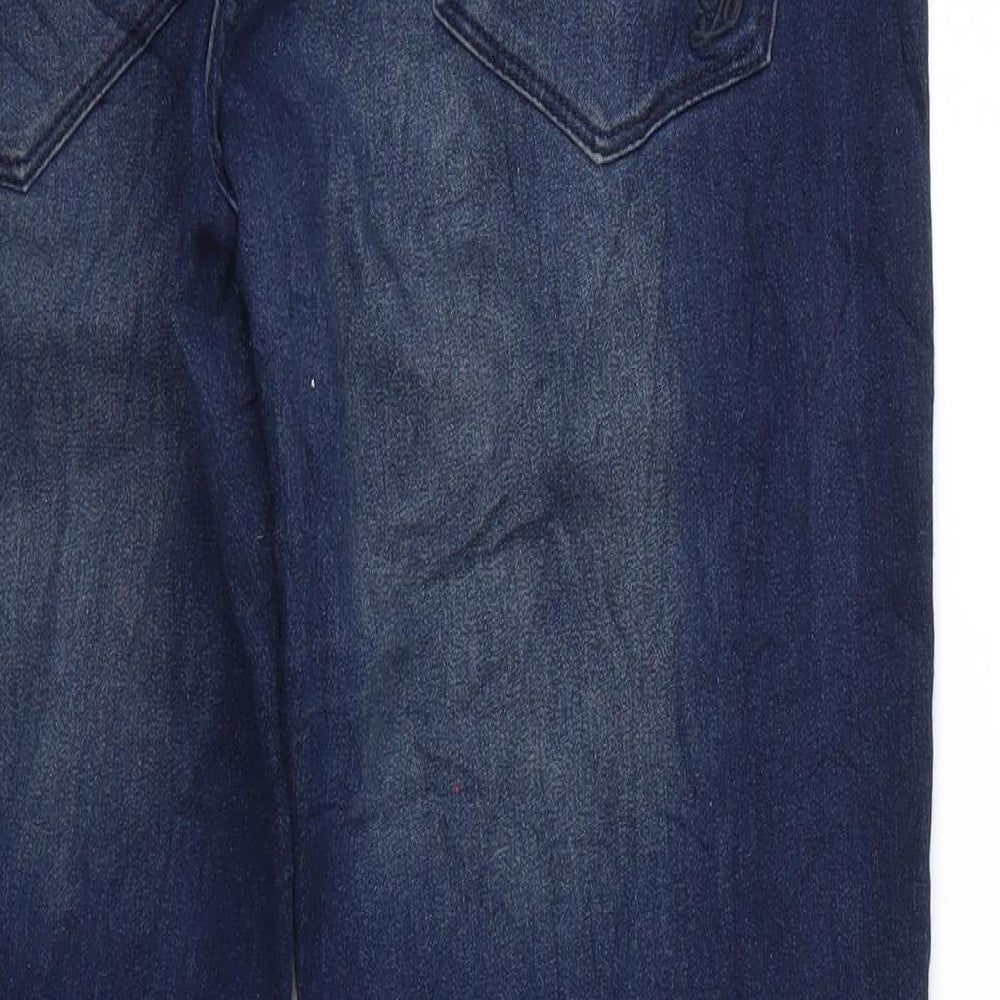 Womens UK Size 42 beloved Regular Fit Cropped Blue Jeans