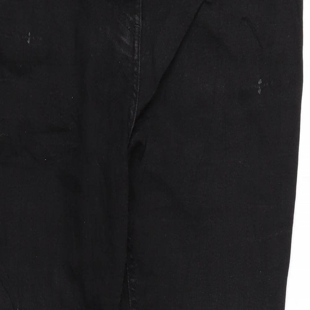 Womens UK Size 44 Gina Regular Fit Straight Black Jeans