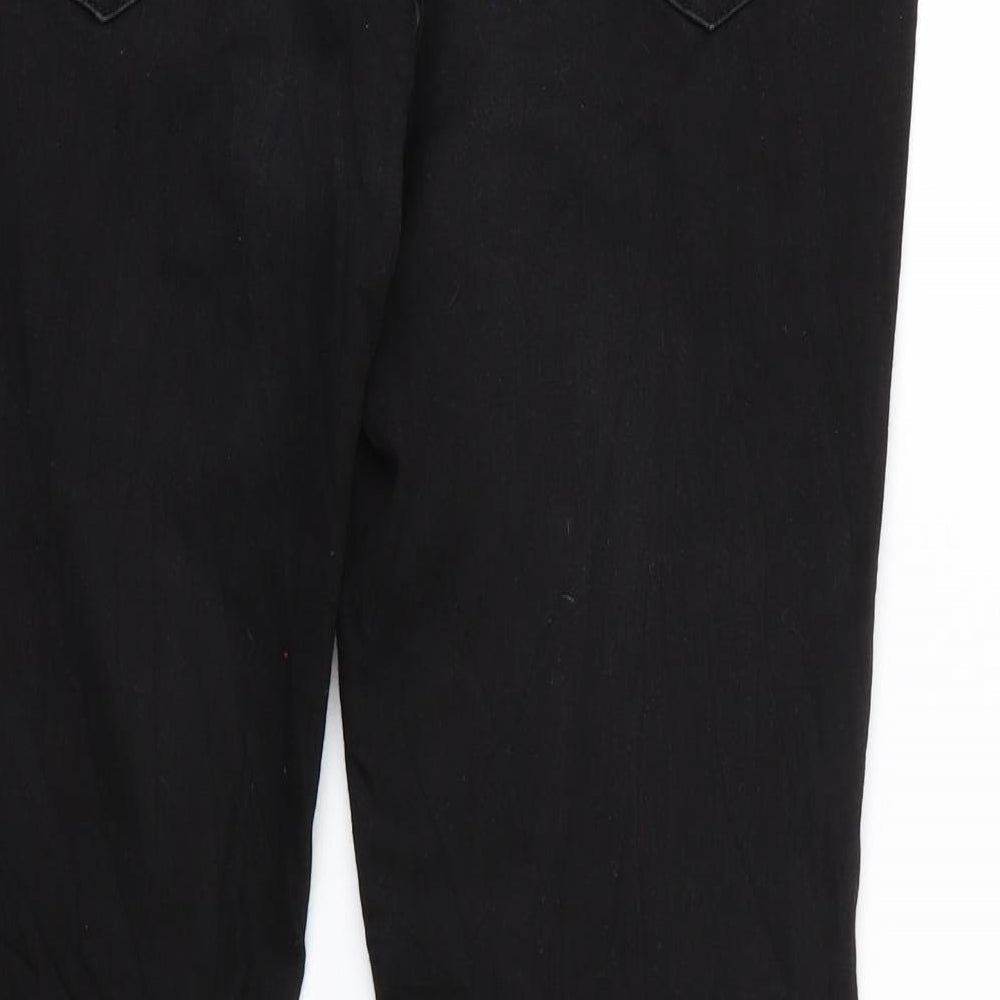 Womens UK Size 44 Gina Regular Fit Straight Black Jeans