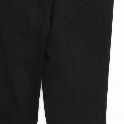Womens UK Size 44 Gina Regular Fit Straight Black Jeans