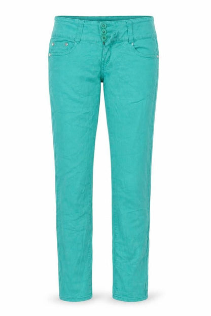 Womens UK Size M By Sasha Regular Fit Straight Green Jeans