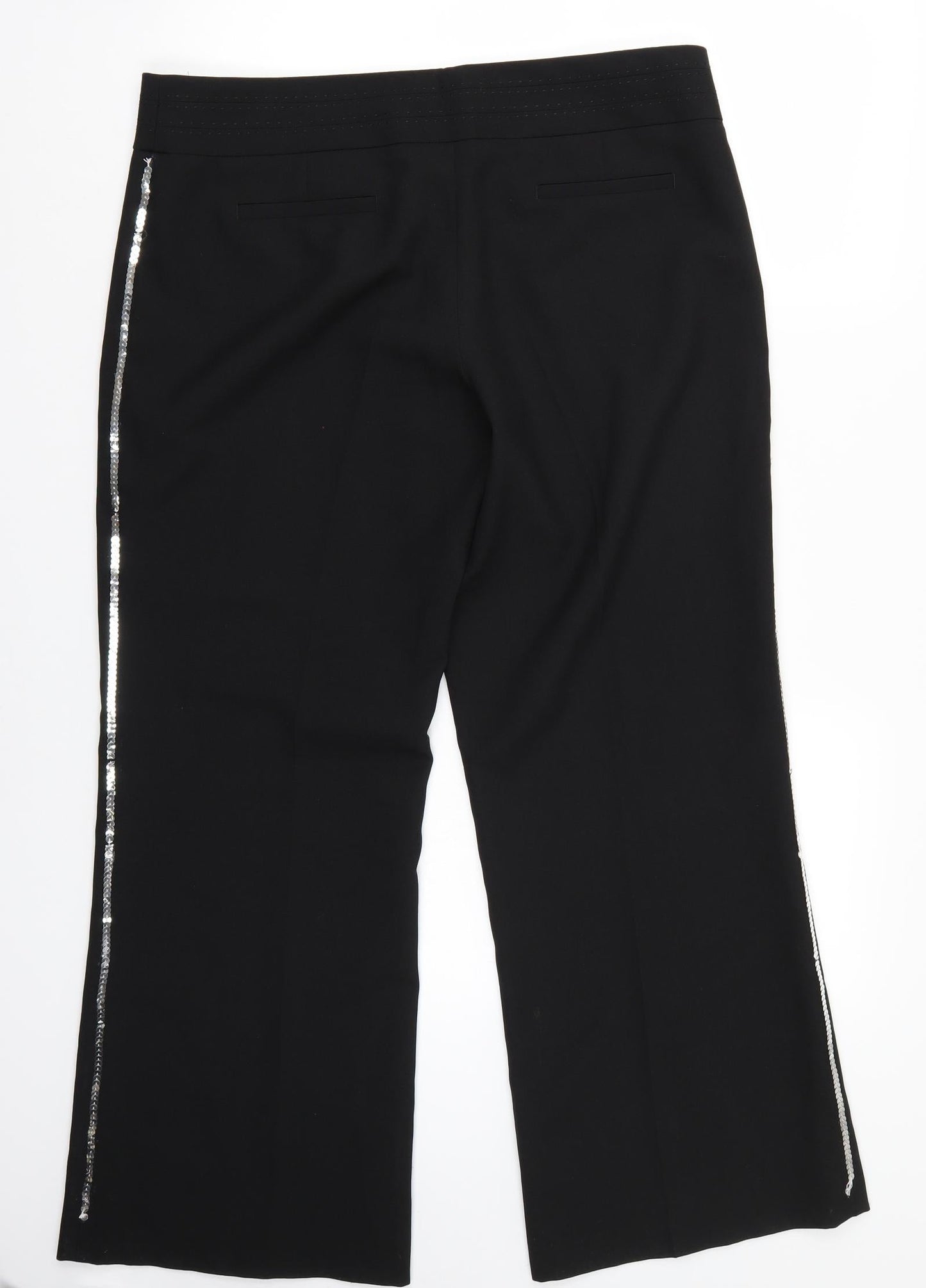 Womens UK Size 14 F&F Regular Fit  Black Trousers