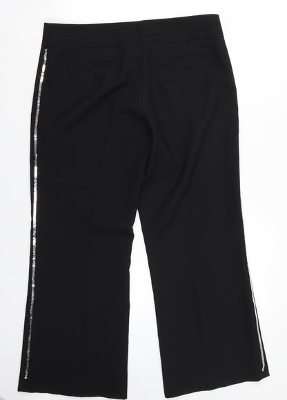 Womens UK Size 14 F&F Regular Fit  Black Trousers