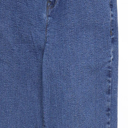 Peacocks Womens Blue  Rayon Straight Jeans Size 30 L29 in