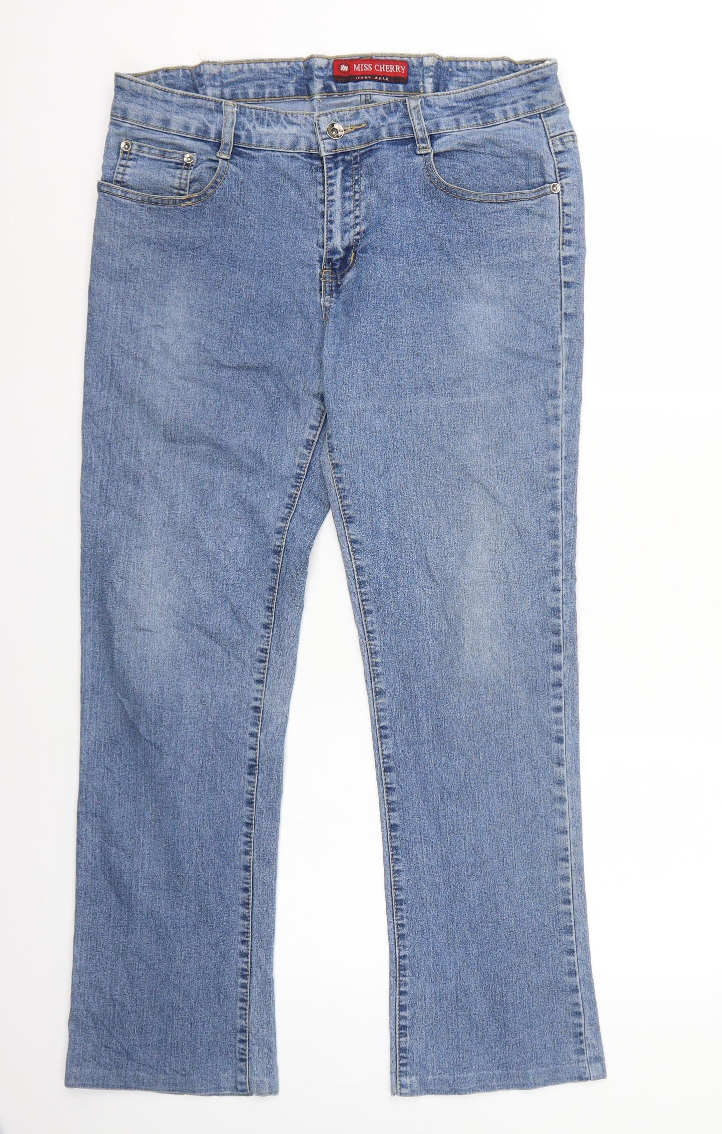 Miss cherry Womens Blue   Straight Jeans Size M L30 in