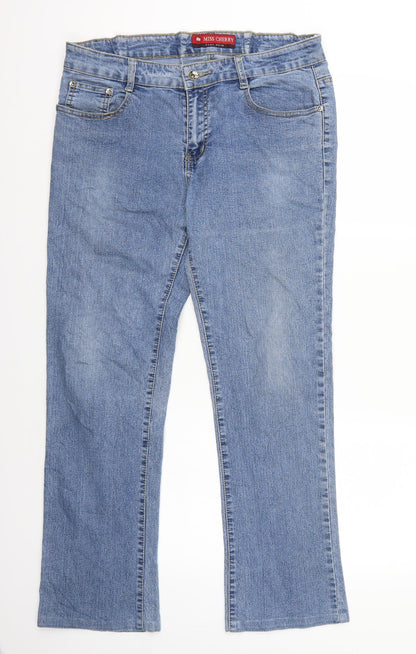 Miss cherry Womens Blue   Straight Jeans Size M L30 in
