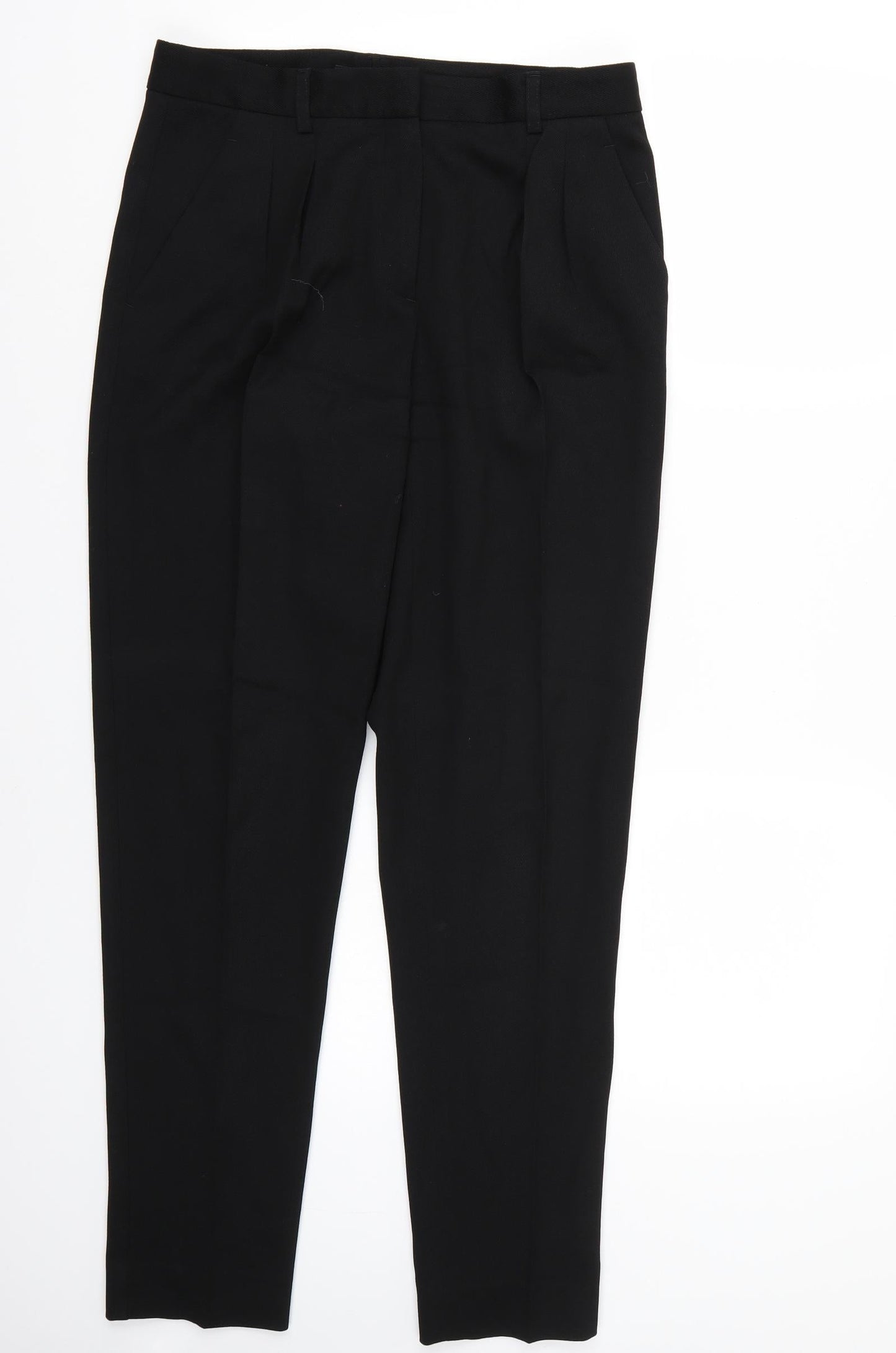 Womens UK Size 4 Theory Regular Fit  Black Trousers
