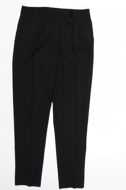 Womens UK Size 4 Theory Regular Fit  Black Trousers