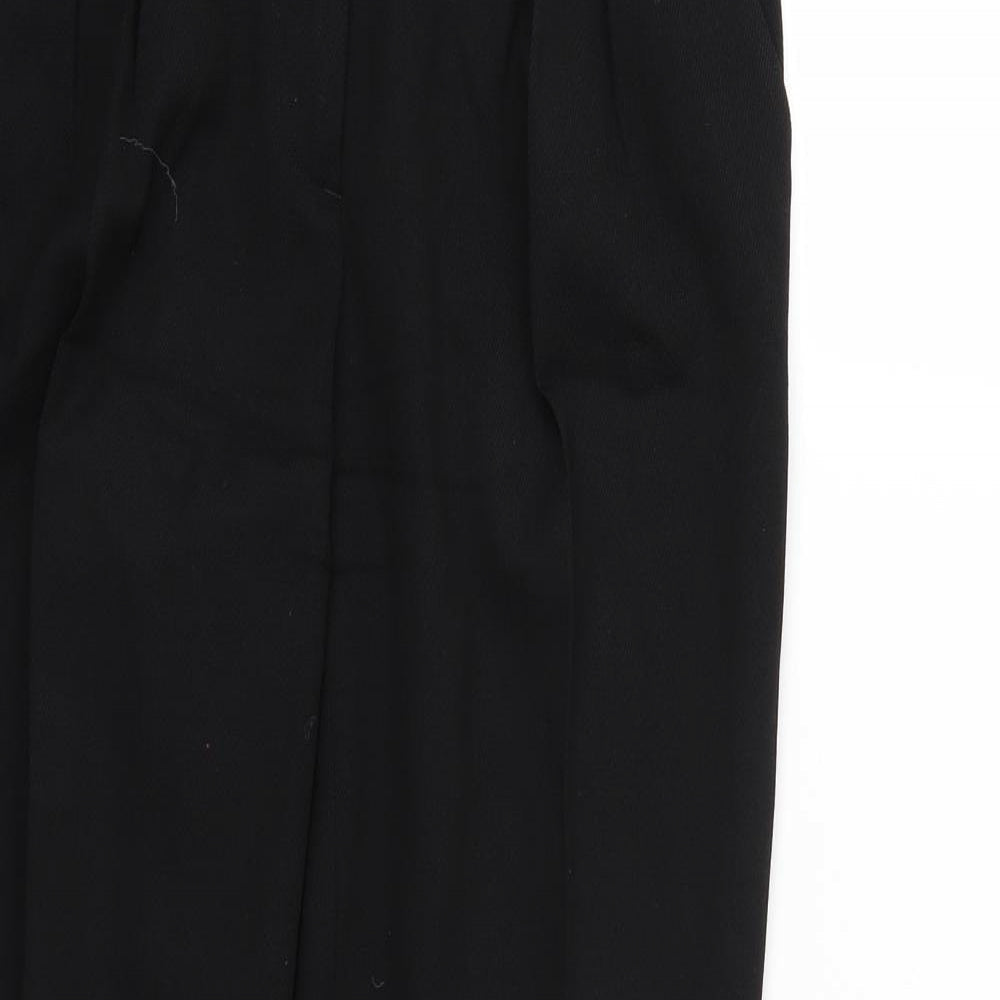 Womens UK Size 4 Theory Regular Fit  Black Trousers