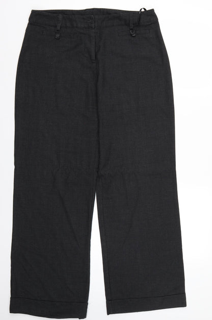 Womens UK Size 14 Papaya Regular Fit  Grey Trousers