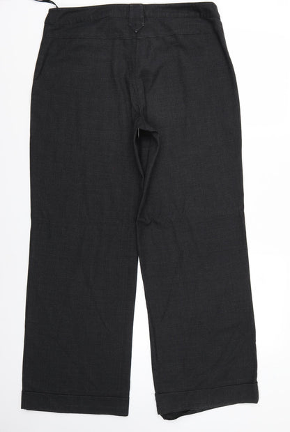Womens UK Size 14 Papaya Regular Fit  Grey Trousers