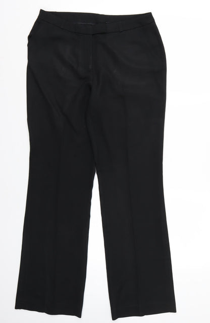 TU Womens Black   Trousers  Size 10 L31 in