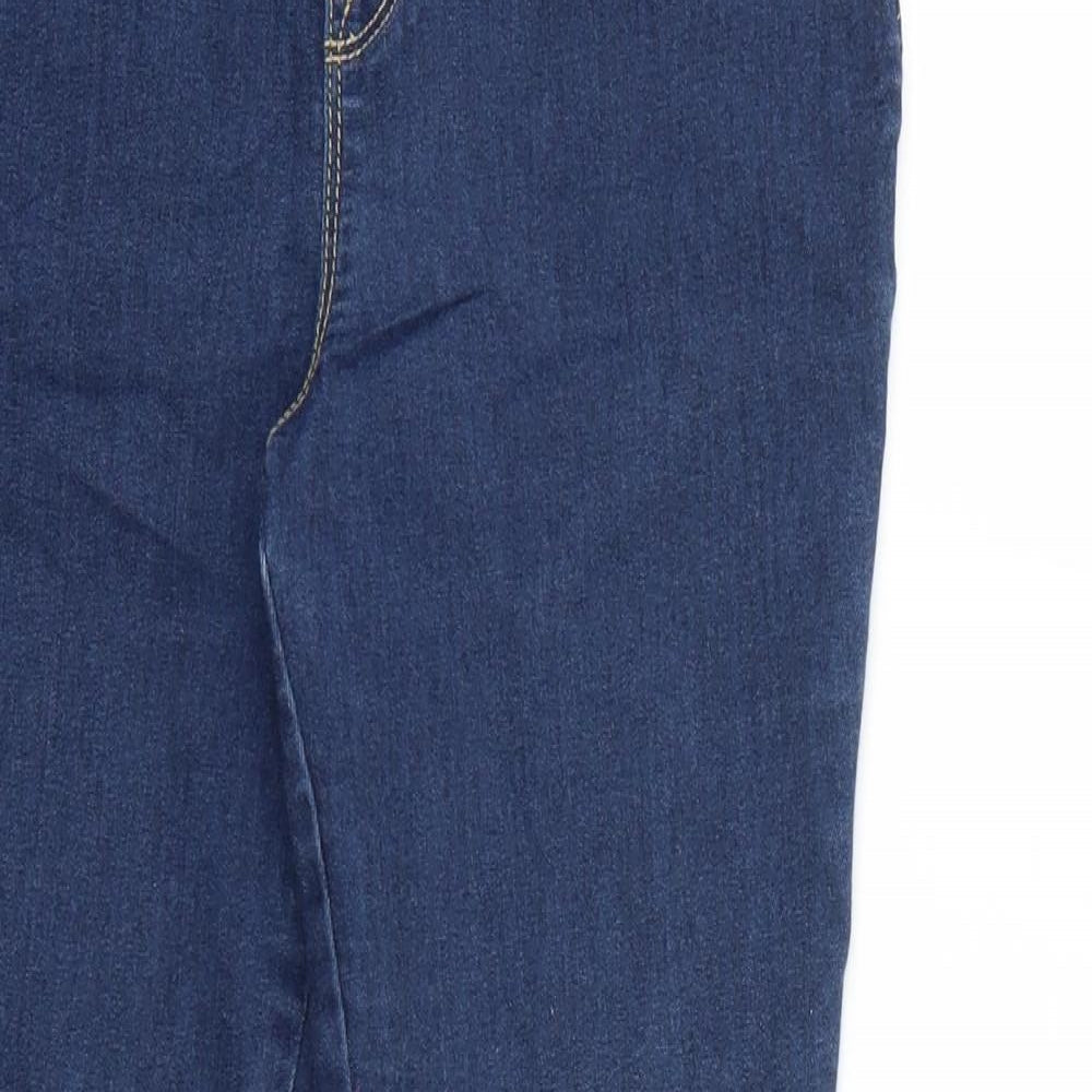 Denim & Co. Womens Blue   Straight Jeans Size 10 L28 in