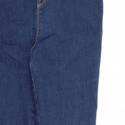 Denim & Co. Womens Blue   Straight Jeans Size 10 L28 in