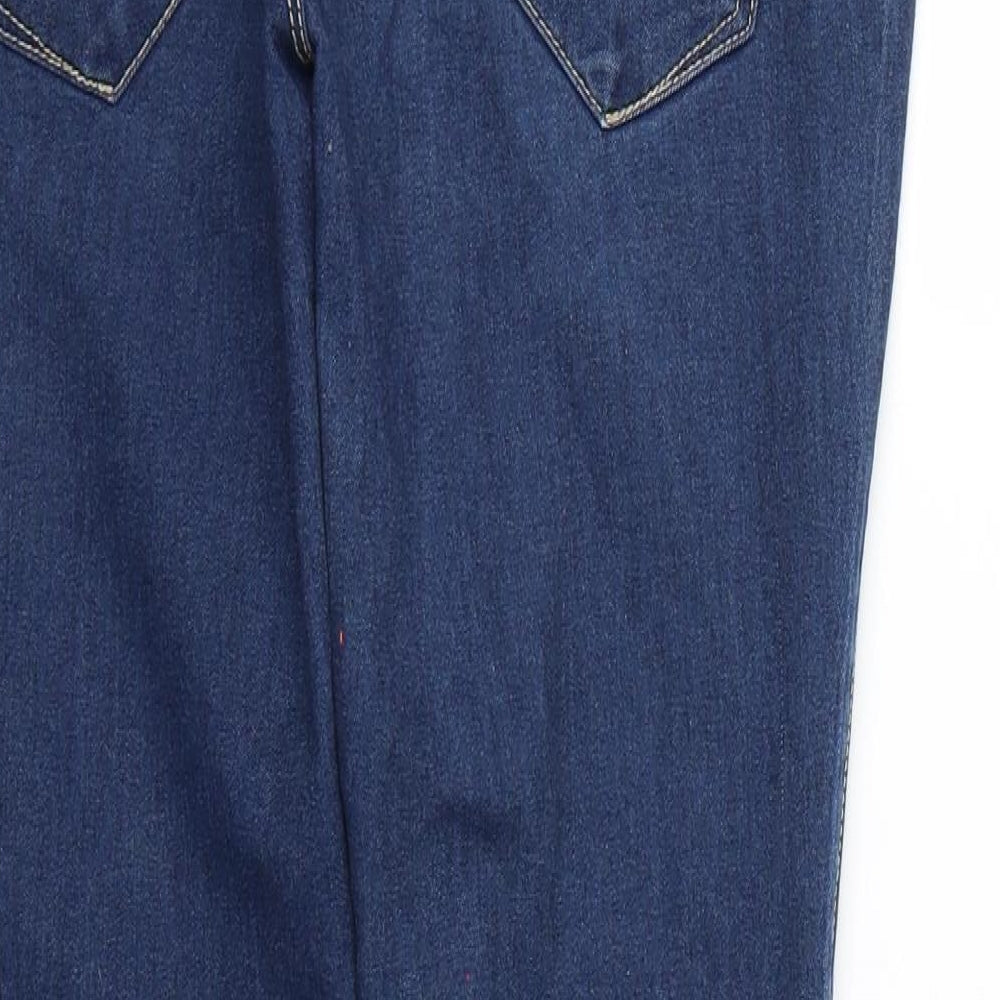 Denim & Co. Womens Blue   Straight Jeans Size 10 L28 in