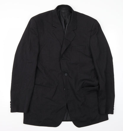 Pioba Mens Black   Jacket Suit Jacket