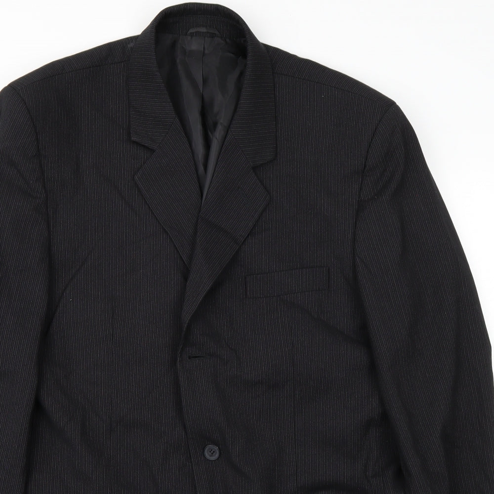 Pioba Mens Black   Jacket Suit Jacket