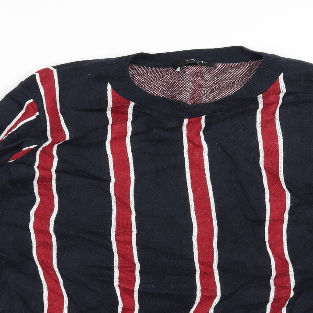 Mens UK Size S New Look Blue Pullover Sweatshirt