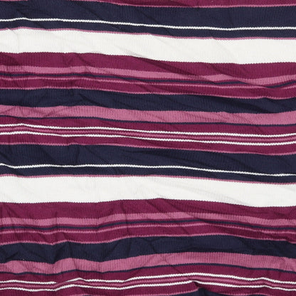 Isle Womens Purple Striped  Pullover Jumper Size 14