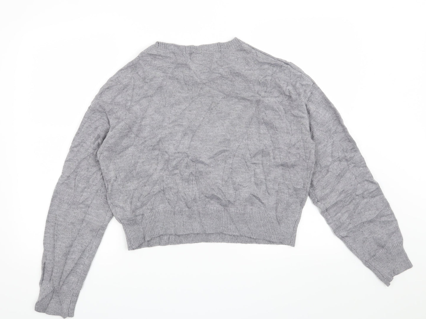 H&M Womens Grey   Pullover Jumper Size M