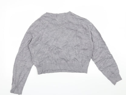 H&M Womens Grey   Pullover Jumper Size M