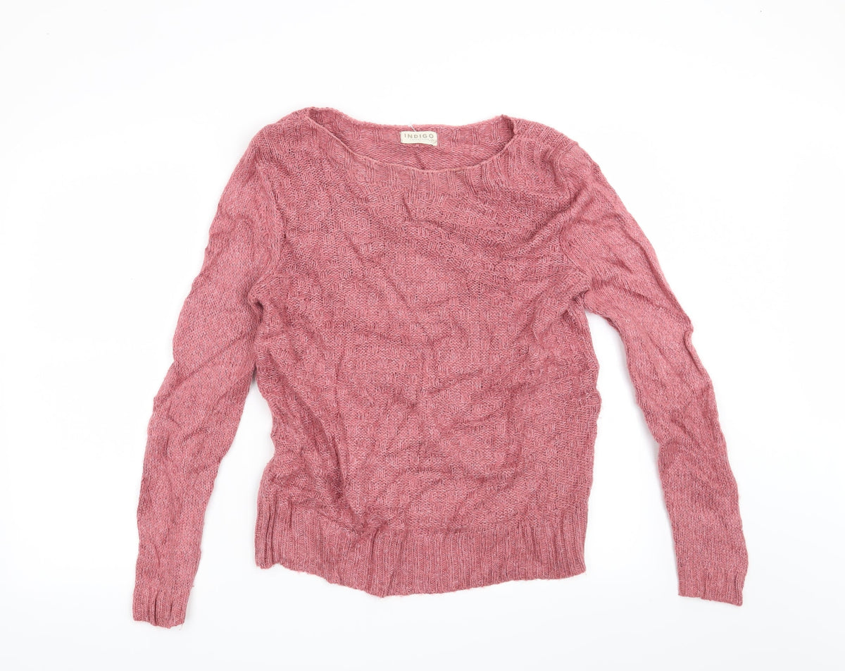 Marks & Spencer Womens Pink   Pullover Jumper Size 12