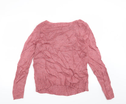Marks & Spencer Womens Pink   Pullover Jumper Size 12