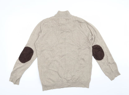 Officers Club Mens Beige   Pullover Jumper Size L