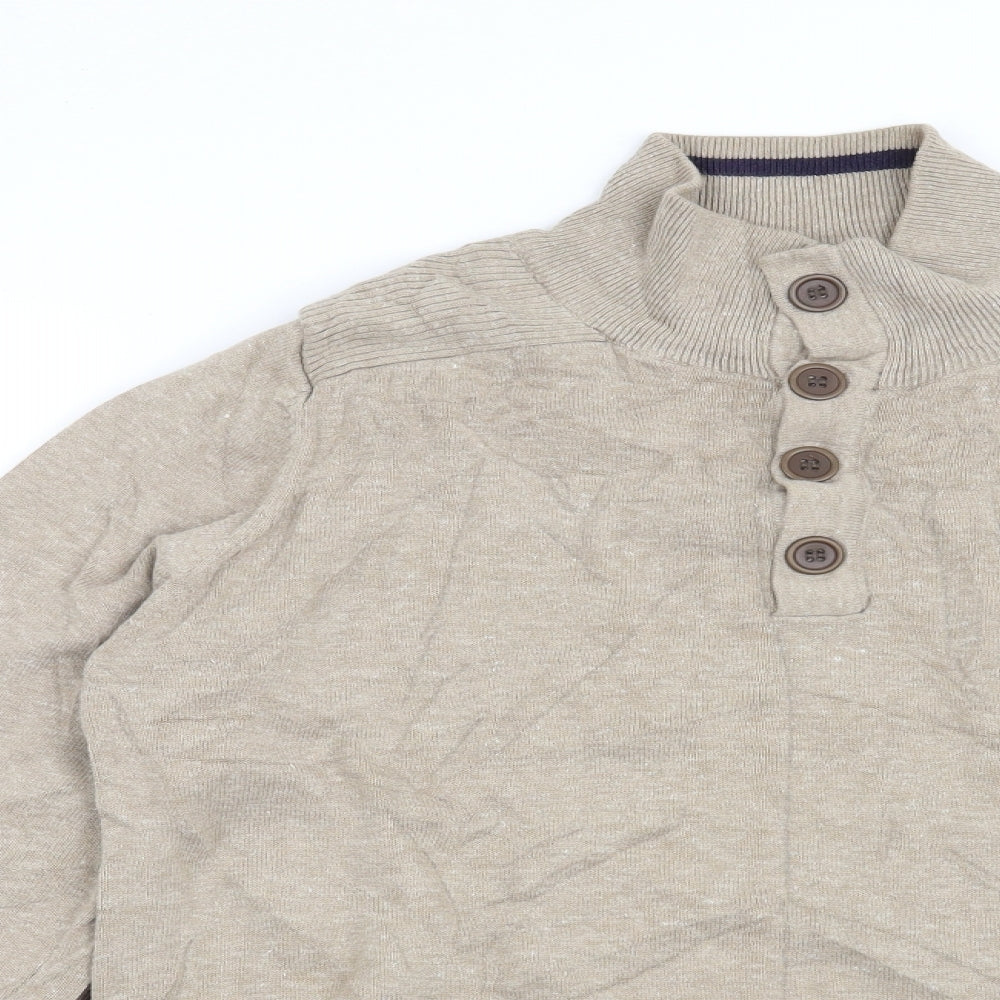 Officers Club Mens Beige   Pullover Jumper Size L