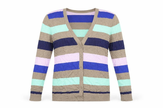 Gap Womens Brown Striped  Cardigan Jumper Size S