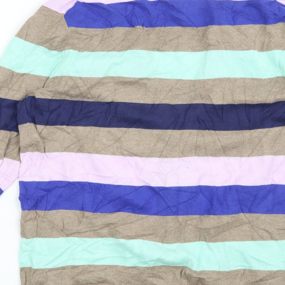 Gap Womens Brown Striped  Cardigan Jumper Size S
