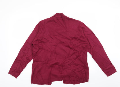 Julipa Womens Red Striped  Pullover Jumper Size 12