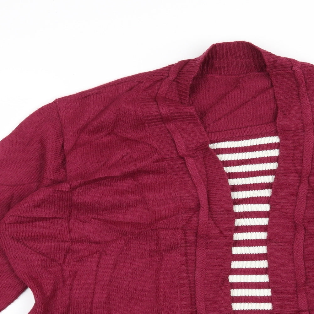 Julipa Womens Red Striped  Pullover Jumper Size 12