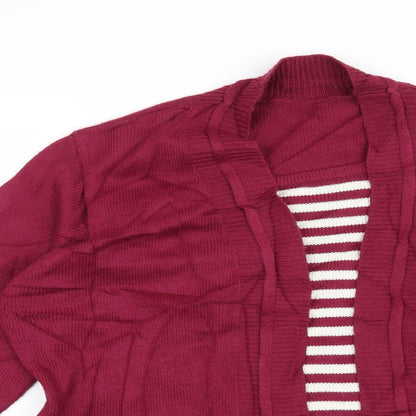 Julipa Womens Red Striped  Pullover Jumper Size 12