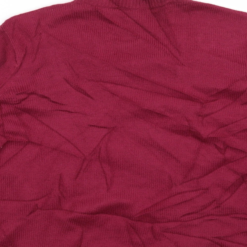 Julipa Womens Red Striped  Pullover Jumper Size 12
