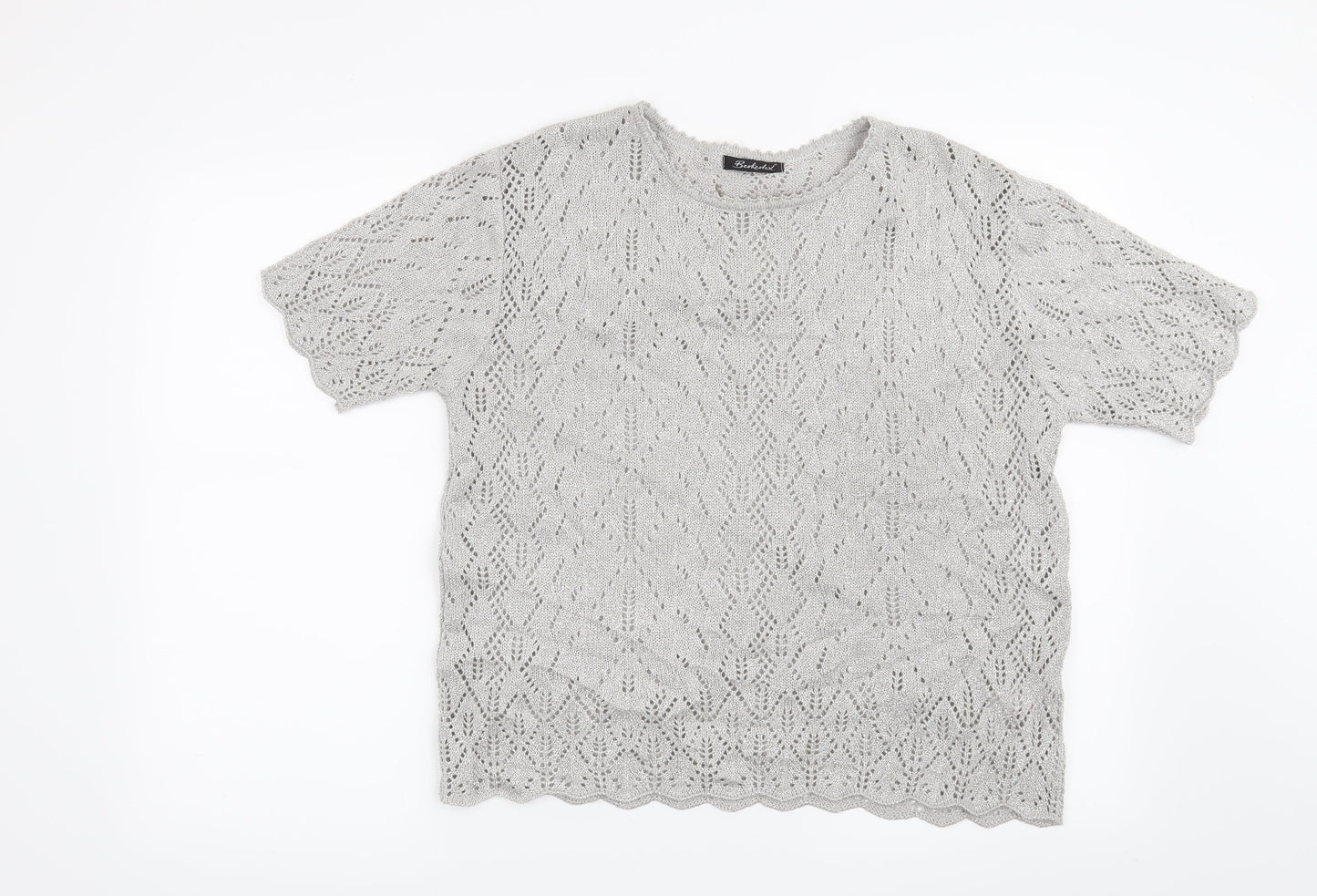 Berkertex Womens Silver   Pullover Jumper Size 14