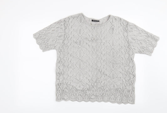Berkertex Womens Silver   Pullover Jumper Size 14