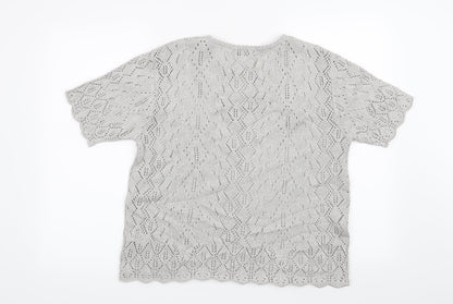 Berkertex Womens Silver   Pullover Jumper Size 14