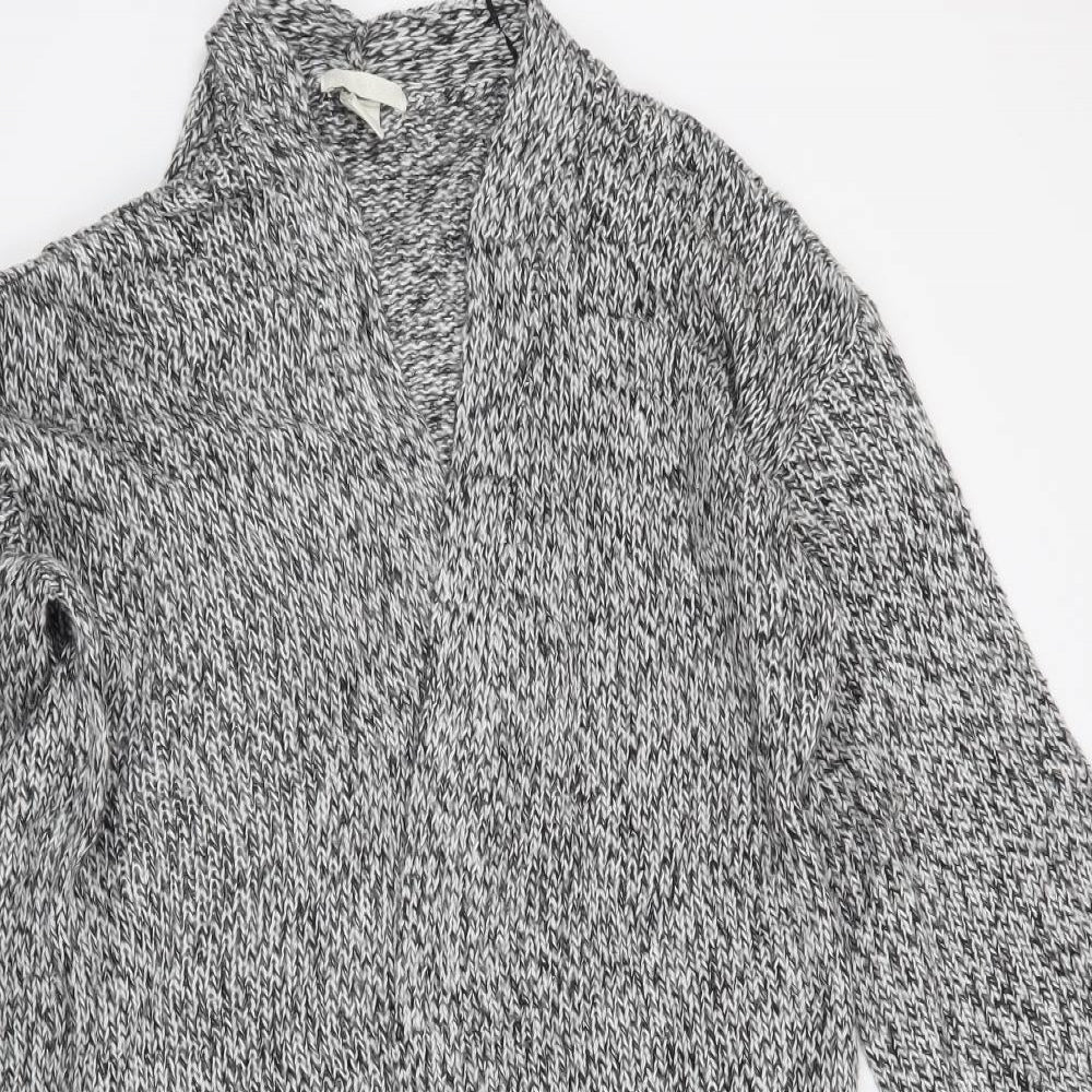 H&M Womens Grey   Cardigan Jumper Size M