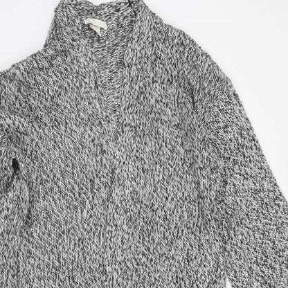 H&M Womens Grey   Cardigan Jumper Size M